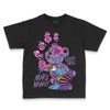 PURPLE Sneakers DopeSkill Toddler Kids T-shirt Make Money Graphic Streetwear - Black