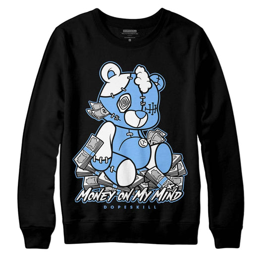 Jordan 9 Powder Blue DopeSkill Sweatshirt MOMM Bear Graphic Streetwear - Black