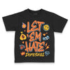 Orange, Black and White Sneakers DopeSkill Toddler Kids T-shirt Let 'em Hate Graphic Streetwear - Black