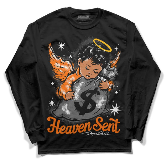 Jordan 3 Retro 'Fear Pack' DopeSkill Long Sleeve T-Shirt Heaven Sent Graphic Streetwear - Black