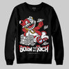 Jordan 5 Retro Fire Red Black Tongue (2025) DopeSkill Sweatshirt Born To Be Rich Graphic Streetwear - Black