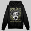 Olive Sneakers DopeSkill Hoodie Sweatshirt Root of Evil Graphic Streetwear - Black