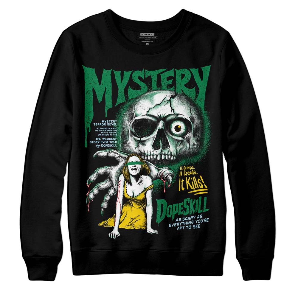 Jordan 5 “Lucky Green” DopeSkill Sweatshirt Mystery Ghostly Grasp Graphic Streetwear - Black