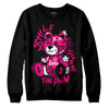 Jordan 1 Low GS “Fierce Pink” Dopeskill Sweatshirt Smile Through The Pain Graphic Streetwear - Black