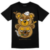 Jordan 13 Wheat 2023 DopeSkill T-Shirt New Double Bear Graphic Streetwear - Black