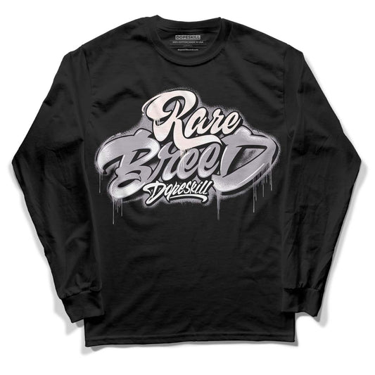 Jordan 2 Cement Grey DopeSkill Long Sleeve T-Shirt Rare Breed Type Graphic Streetwear - Black