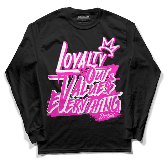 Dunk Low GS “Active Fuchsia” DopeSkill Long Sleeve T-Shirt LOVE Graphic Streetwear - Black