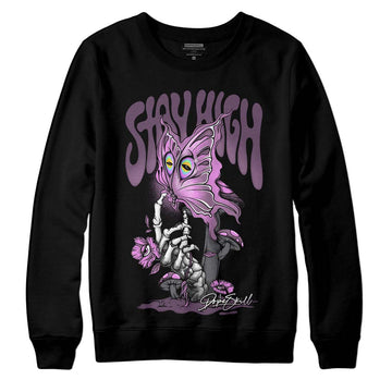 Jordan 2 “Mauve/Off-Noir” DopeSkill Sweatshirt Stay High Graphic Streetwear - Black 