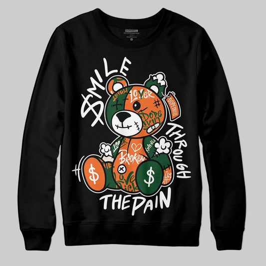 SoleFly x Air Jordan 3 “Fruits Of Our Labor” DopeSkill Sweatshirt Smile Through The Pain Graphic Streetwear - Black
