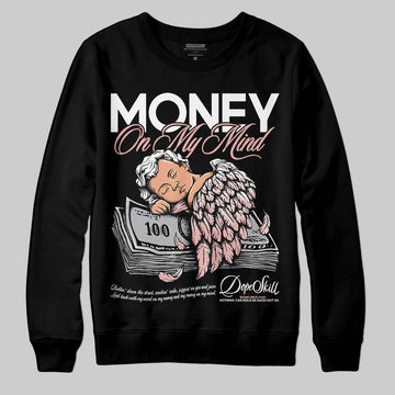 Jordan 1 Low OG “Rust Pink” DopeSkill Sweatshirt MOMM Graphic Streetwear - Black