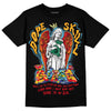 Jordan 1 Mid GS 'Six Championships' DopeSkill T-Shirt Angels Graphic Streetwear - Black