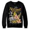 Jordan 4 Retro “Vivid Sulfur” DopeSkill Sweatshirt New No Days Off  Graphic Streetwear - Black