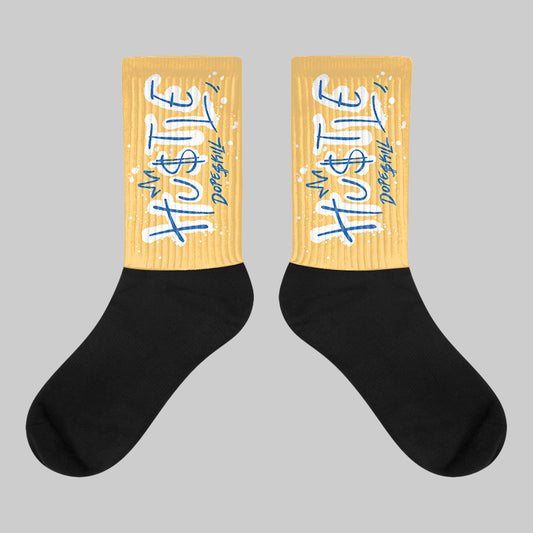 Travis Scott x Air Jordan 1 Low OG “Canary” DopeSkill Sublimated Socks Hustle Graphic Streetwear