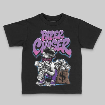 PURPLE Sneakers DopeSkill Toddler Kids T-shirt Paper Chaser Boy Graphic Streetwear - Black