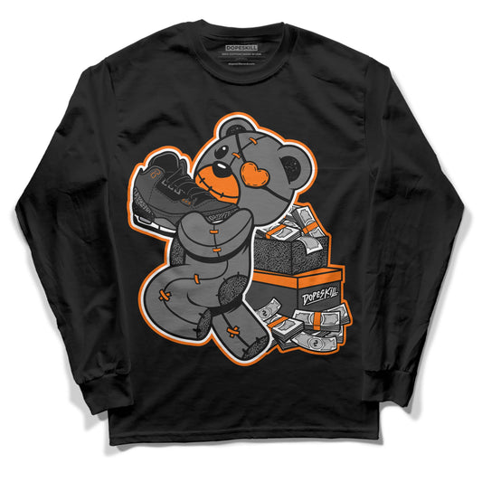 Jordan 3 Retro 'Fear Pack' DopeSkill Long Sleeve T-Shirt Bear Steals Sneaker Graphic Streetwear - Black