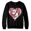 Valentine's Day Collection DopeSkill Sweatshirt Heart Jordan 1 Graphic Streetwear - White 