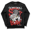 Jordan 1 High OG “Black/White” DopeSkill Long Sleeve T-Shirt Stay It Busy Graphic Streetwear - Black