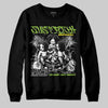 Neon Green Sneakers DopeSkill Sweatshirt Just Rich Graphic Streetwear - Black