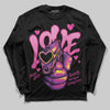 Pink Sneakers DopeSkill Long Sleeve T-Shirt Love Shot Graphic Streetwear - Black