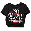 Dunk Low Panda White Black DopeSkill Women's Crop Top No Money No Funny Graphic Streetwear - Black