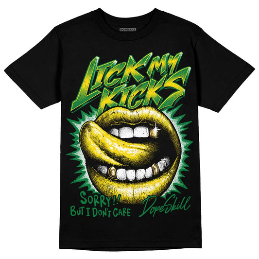 Dunk Low Reverse Brazil DopeSkill T-Shirt Lick My Kicks Graphic Streetwear - Black