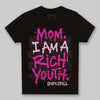 Pink Sneakers DopeSkill Toddler Kids T-shirt Mom, I Am A Rich Youth Graphic Streetwear - Black