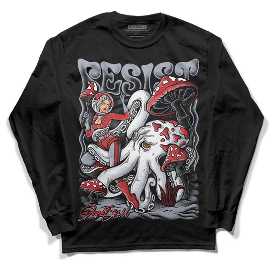 Jordan 4 “Bred Reimagined” DopeSkill Long Sleeve T-Shirt Resist Graphic Streetwear - Black