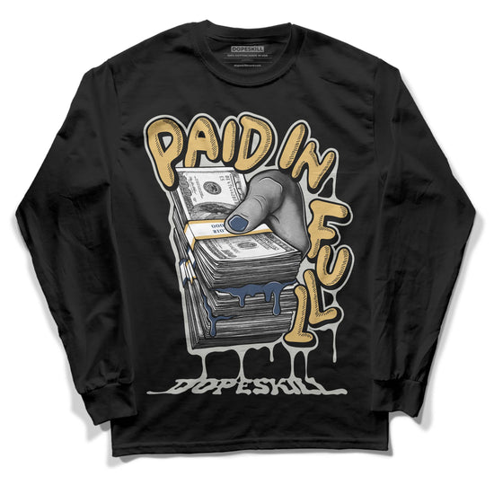 A Ma Maniere x Jordan 5 Dawn “Photon Dust” DopeSkill Long Sleeve T-Shirt Paid In Full Graphic Streetwear - Black