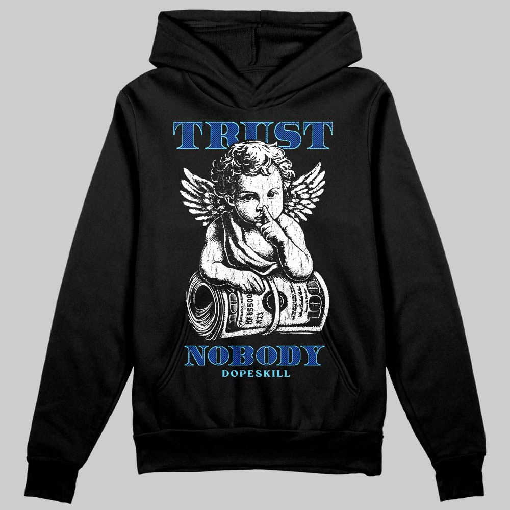 Royal Blue Sneakers DopeSkill Hoodie Trust Nobody Graphic Streetwear - Black