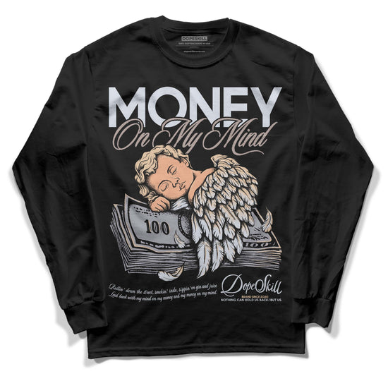 Jordan 4 Retro Frozen Moments DopeSkill Long Sleeve T-Shirt MOMM Graphic Streetwear - Black