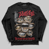 Jordan 5 Retro Fire Red Black Tongue (2025) DopeSkill Long Sleeve T-Shirt The Mouth With No Droughts Graphic Streetwear - Black