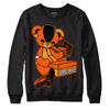 Jordan 12 Retro Brilliant Orange DopeSkill Sweatshirt Sneakerhead BEAR Graphic Streetwear - black