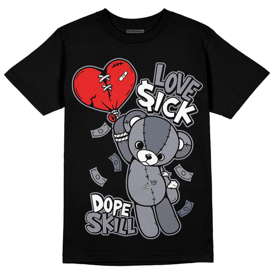 Jordan 14 Retro 'Stealth' DopeSkill T-Shirt Love Sick Graphic Streetwear - Black