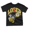 Jordan 4 Tour Yellow Thunder DopeSkill Toddler Kids T-shirt Loser Lover Graphic Streetwear - Black