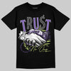 Jordan 4 Canyon Purple DopeSkill T-Shirt Trust No One Graphic Streetwear - Black