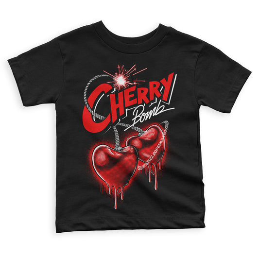 Cherry 11s  DopeSkill Toddler Kids T-shirt Cherry Bomb Graphic