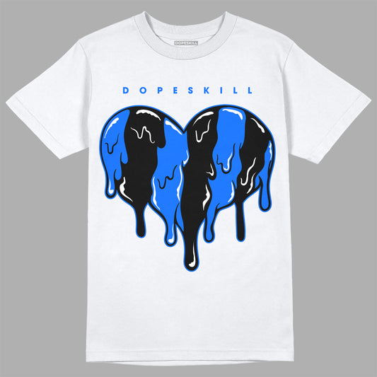 Yz 350 Boost V2 Dazzling Blue DopeSkill T-Shirt Slime Drip Heart Graphic