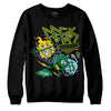 Jordan 5 “Lucky Green” DopeSkill Sweatshirt Break Through Graphic Streetwear - Black