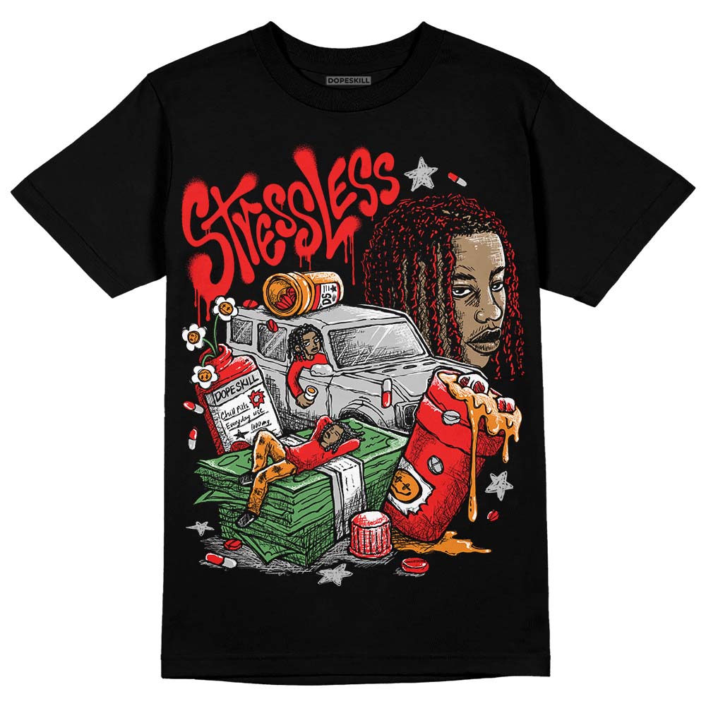 Jordan Spizike Low Bred DopeSkill T-Shirt Stressless Graphic Streetwear - Black