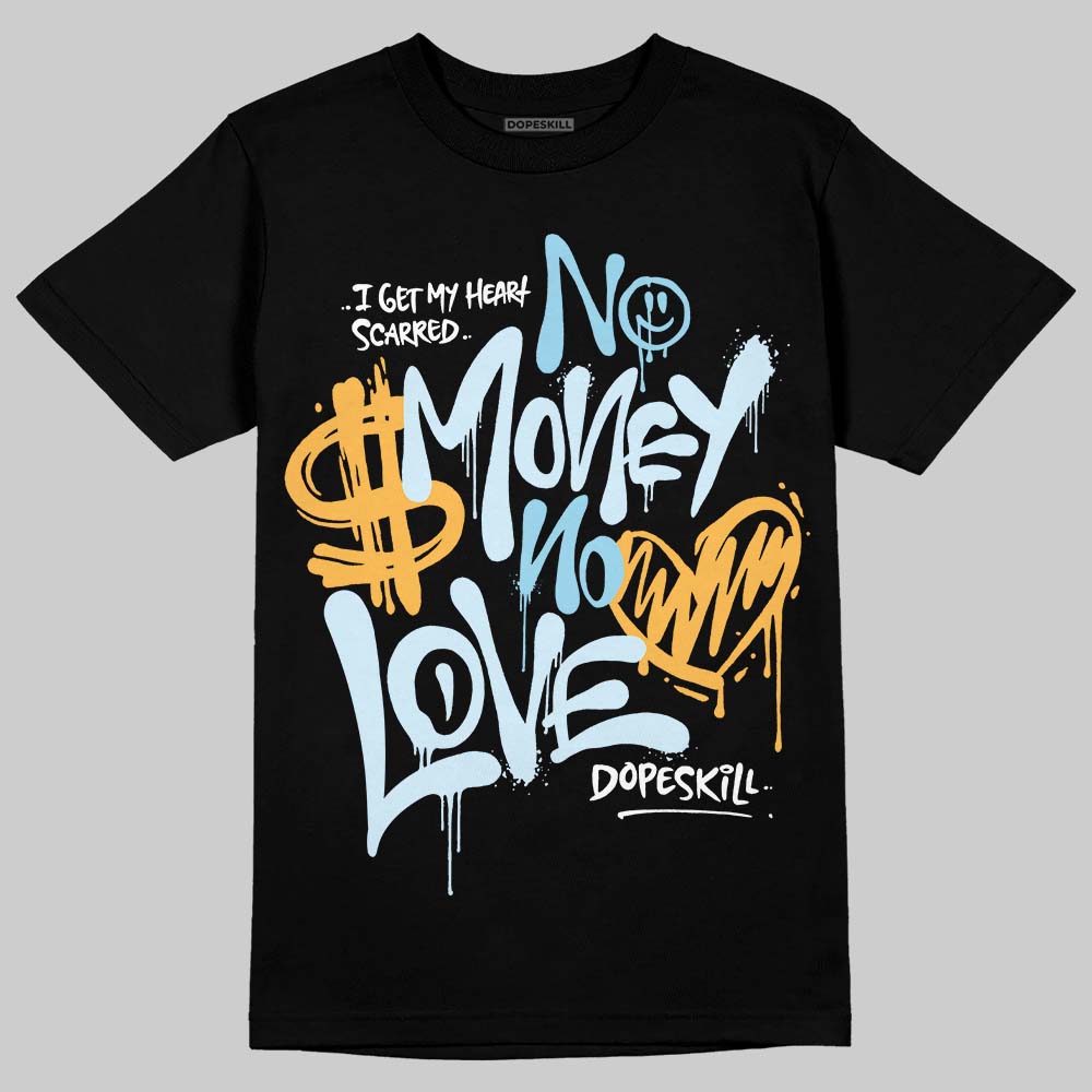 Vans Knu Stack Vintage Satin Dream Blue DopeSkill T-Shirt NNo Money No Love Typo Graphic Streetwear - Black