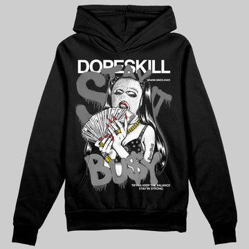 Jordan 4 “Black Cat” (2025) DopeSkill Hoodie Sweatshirt Stay It Busy Graphic Streetwear - Black