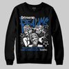 Jordan 1 Low OG “Storm Blue” DopeSkill Sweatshirt Distorted Realms Graphic Streetwear - Black