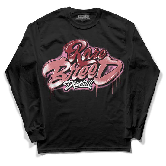 Valentine's Day Collection DopeSkill Long Sleeve T-Shirt Rare Breed Type Graphic Streetwear - Black