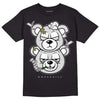 Dunk Low ‘Pure Platinum’ DopeSkill T-Shirt New Double Bear Graphic Streetwear - Black