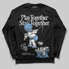 Jordan 12 Retro 'Melo' DopeSkill Long Sleeve T-Shirt Play together, Stay together Graphic Streetwear - black