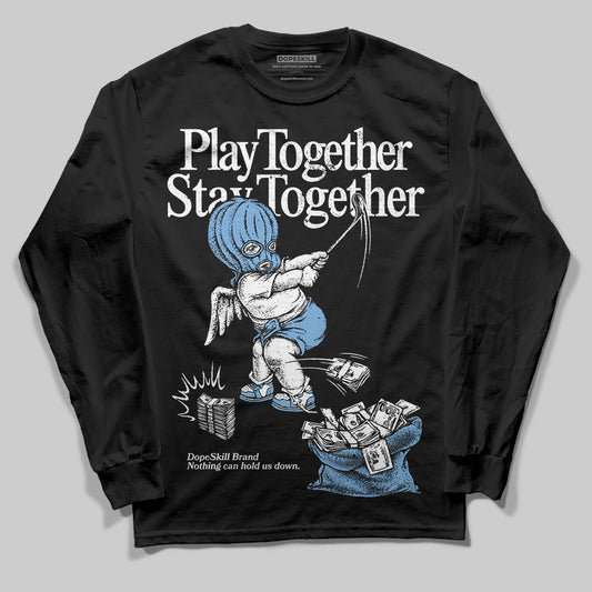Jordan 12 Retro 'Melo' DopeSkill Long Sleeve T-Shirt Play together, Stay together Graphic Streetwear - black