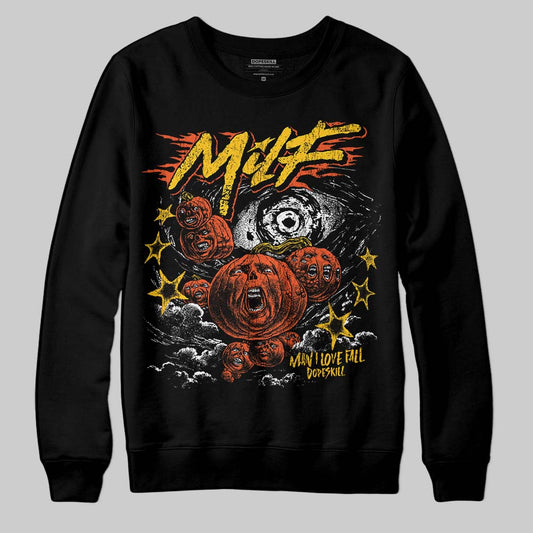 Yellow Sneakers DopeSkill Sweatshirt MILF Graphic Streetwear - Black