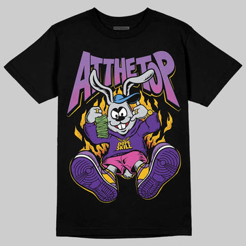 PURPLE Sneakers DopeSkill T-Shirt At The Top Graphic Streetwear - Black