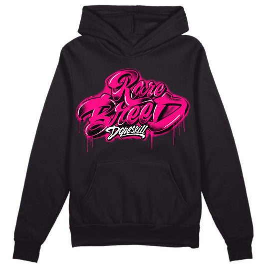 Jordan 1 Low GS “Fierce Pink” Dopeskill Hoodie Sweatshirt Rare Breed Type Graphic Streetwear - Black