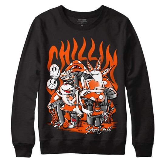 MSCHF Super Normal 2 Orange Milk DopeSkill Sweatshirt Chillin Graphic Streetwear - Black